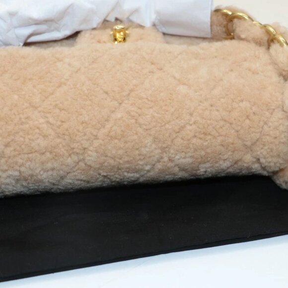 Chanel Small CC Flap Bag Light Pink Shearling Brushed Gold Hardware - Picture 10 of 16